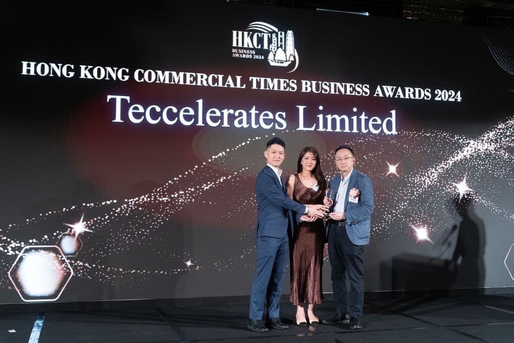 Teccelerates's AI platform solution has been awarded the 'Best AI Platform 2024' by the Hong Kong Commercial Times